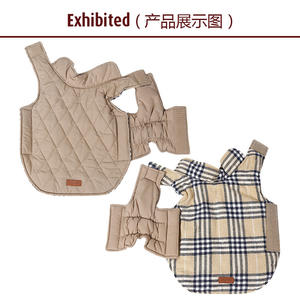 Vêtements pour animaux de compagnie en gros, vêtements d'hiver, vêtements pour chiens, accessoires pour animaux de compagnie, manteau pour <span class=keywords><strong>chien</strong></span> en <span class=keywords><strong>polaire</strong></span> à carreaux classique, mode de luxe haut de gamme pour <span class=keywords><strong>chien</strong></span> - Product Image 6
