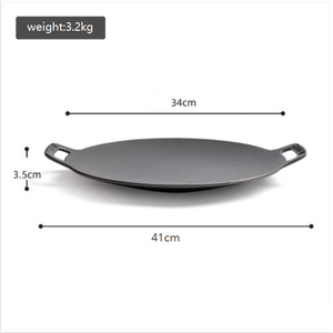 Ustensiles de cuisine de <span class=keywords><strong>Camping</strong></span> en fonte Offre Spéciale, poêle à frire pour barbecue coréen antiadhésive - Product Image 4
