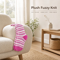 Chaussettes de lit chaudes pour femmes, motif hiver, douces, moelleuses, confortables, pour la maison, lot en gros