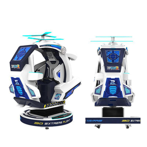 Golden Hand 3D Extreme <span class=keywords><strong>Flight</strong></span> 2 Simulateur de jeu de course pour enfants, machine de jeu vidéo pour parc d'attractions, construction en plastique et métal, espagnol - Product Image 1