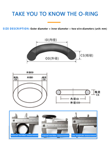 Jeu de joints toriques EPDM nitrile hydrogéné haute pression pour applications industrielles, joint de tige en caoutchouc PU orange pour robinet, haute performance - Product Image 6