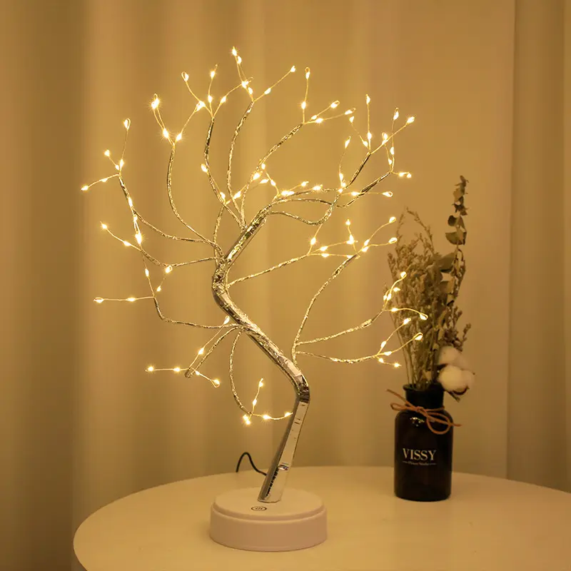 Tabletop Bonsai Tree Led Light Battery USB Operated Desktop Lamp Christmas Decoration Fairy Spirit Tree Light