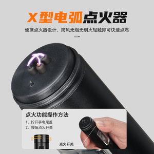 ไฟฉาย LED แบบชาร์จไฟได้ร็อคกี้ 10W ซูมอลูมิเนียมกันน้ำสำหรับตั้งแคมป์ - Product Image 4