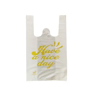 Factory price customize hdpe shopping plastic t shirt bag