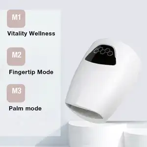 Customizable Branding 3 Heat Levels 3 Intensity Options Air Compression Stylish Design Exquisite Hand Massager