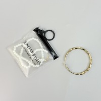 Sac d'emballage étanche en PVC givré transparent avec fermeture éclair, personnalisable avec logo estampé à chaud, pour petits bijoux, boucles d'oreilles et colliers