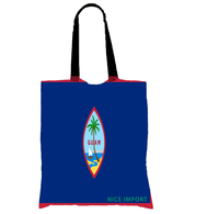 Sac en toile avec drapeau de Guam, sac de courses réutilisable, léger, pour les courses, les voyages, la plage, le travail, cadeau patriotique pour hommes et femmes
