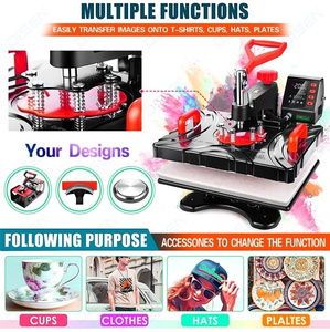 Presse à Chaud Combinée 11-en-1 à <span class=keywords><strong>Prix</strong></span> Abordable et de Haute Qualité pour Transfert sur Tasses, T-shirts, Stylos et Casquettes – Modèle P8100-5-en-1, 6-en-1, 8-en-1 - Product Image 5