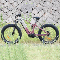 Nouveau Vélo Électrique de Chasse Puissant 52V 1000W à Moteur Central, Batterie Intégrée, Suspension Complète, Pneus Larges 26 Pouces, VTT Électrique