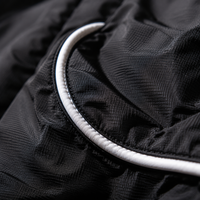 Pantalon de jogging ample noir pour homme, coupe large, taille mi-haute, coupe-vent, taille élastique, streetwear, décontracté, OEM
