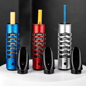 Mini briquet électronique et cendrier de voiture avec chargement USB, étui à cigarettes sans cendres, briquet pour personne paresseuse, sans fumée, sans éjection de cendres - Product Image 6