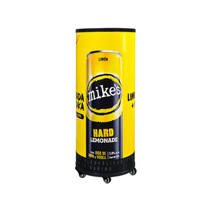 Mini-réfrigérateur portable rond personnalisé de haute qualité pour canettes, idéal pour l'intérieur et l'extérieur, parfait pour la promotion - Product Image 4