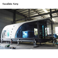 Kit de Luxe Flottant Kawagebo Kamp : Sous-Marin en Aluminium, Maison Flottante sur l'Eau, Coque de Yacht, Bateau-Maison, Pontons pour Péniches