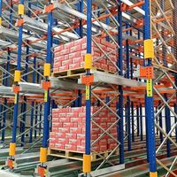 Système de rayonnage automatique à circulation radiofréquence haute densité pour entrepôt logistique