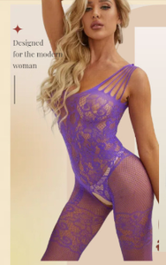 Damen Sexy Schrittlose Strümpfe Ganzkörper Sexy Dessous Erotische Unterwäsche Nylon Netz-Bodystocking Nahtlos W062 - Product Image 3