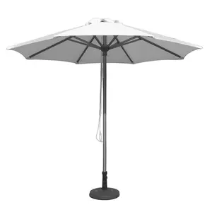 Luxe Sterke Uv Waterdicht 2.5M 8 Ft Strand Paraplu Outdoor Zonnescherm Tuin Paraplu Met Kwasten Parasol