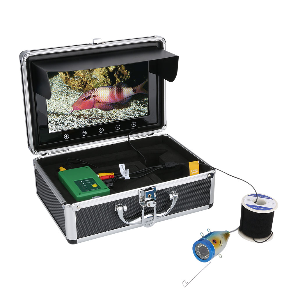 10 дюймов TFT цветной монитор 50 м 1000TVL ip68 Водонепроницаемый рыболокатор для подводной рыбалки камера для морской рыбалки