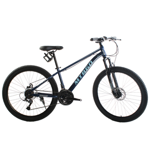 MTBGO Bicicleta de Montaña de 26 Pulgadas, 21 Velocidades, Cuadro de Acero, Neumáticos Negros, Sistema de Suspensión, Accesorios para Hombre - Product Image 1