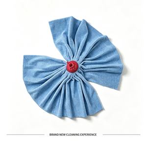 Fregona Max <span class=keywords><strong>Pro</strong></span> Grey Strip Serpillère en tissu synthétique réutilisable avec capuchon rouge, durable pour usage domestique, 20 000+ utilisations, 08011 - Product Image 6