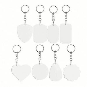 Promotional Company Activity Gifts <b>Custom</b> LOGO Printed Sublimation Keyring Sublimation Metal <b>Keychain</b> - Product Image 2