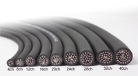 Câble audio XLR multipaire flexible isolé en PVC, 4/8/12/16/20/28/32/40 canaux, enroulé sur bobine de 100 m