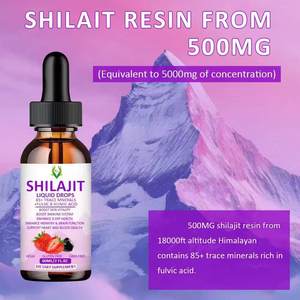 Suministro OEM Etiqueta Privada naturaleza purificada Shilajit gotas ácido fúlvico Shilajit extracto resina pura Himalayan Shilajit gotas líquidas - Product Image 5