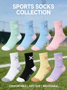 ถุงเท้ากีฬาฟุต<span class=keywords><strong>บอล</strong></span>กันลื่นคุณภาพสูงพร้อมโลโก้สั่งทำพิเศษ - Product Image 1