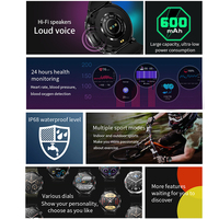 Montre connectée étanche IP68 T30 avec fonction d'appel, batterie 600 mAh, montre intelligente de sport pour homme, calendrier, boîtier en acier, autonomie de 4 jours