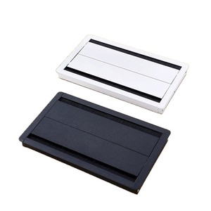Aluminum Alloy <b>Cable</b> <b>Management</b> <b>Box</b> Cover Rectangle Detachable Double Opening For Desk Office Organizer Durable - Product Image 1