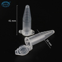 Tube à centrifuger/transpirqueur translucide de 1,5 ml en PP à fond conique pour usage en laboratoire