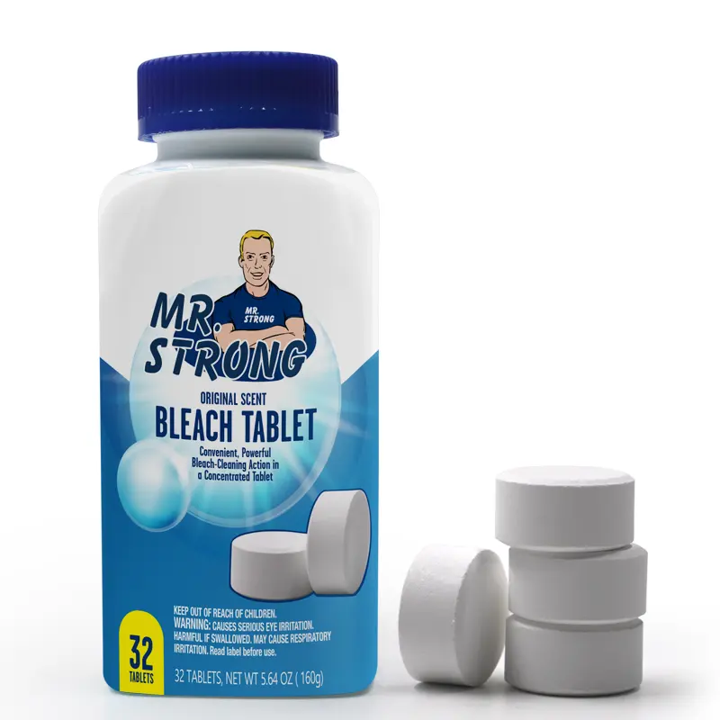 Veelzijdige Huishoudelijke Doeleinden Bleach & Blauwe Tabletten Gebruikt Om Witter En Verwijder Vlekken