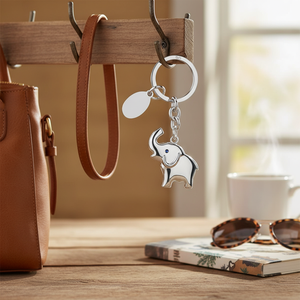 Porte-clés en peluche petit éléphant - Compagnon de clés mignon et confortable - Product Image 2