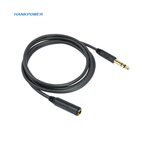 <span class=keywords><strong>Cable</strong></span> de extensión de audio para teclado de <span class=keywords><strong>guitarra</strong></span> macho <span class=keywords><strong>a</strong></span> hembra estéreo reductor de ruido y blindado OFC chapado en oro de 6,35mm - Product Image 1
