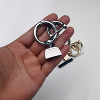 Accessoires de breloques clochettes de style chinois de marque tendance, semi-finis pour porte-clés DIY, avec fermoirs fer à cheval en métal, directement de l'usine
