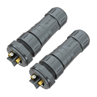 AHUA 300V 35A AC Power Plug M29 Wire to Panel Male Female Socket Assembly Power Cable Connector IP68 3PIN Wiring Joint