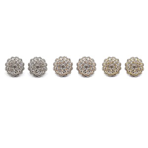 Usine de bijoux à la mode printemps réglable 18k bijoux fins déclaration fleur boucles d'oreilles avec diamant pour cadeau mère - Product Image 4