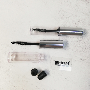 Tube de mascara vide transparent avec capuchon en aluminium argenté, mini-bouteille personnalisée pour applicateur de mascara, emballage cosmétique pour sérum pour cils - Product Image 6