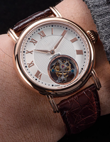 Montres automatiques mécaniques de luxe de type tourbillon, en acier, pour hommes d'affaires, conçues sur mesure par l'usine, pour la marque des clients