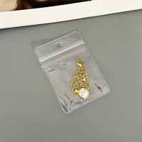 Conception personnalisée Taille complète Sac à fermeture éclair pour boucles d'oreilles et colliers pour bijoux suspendus Livraison rapide