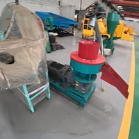 Nouvelle Conception Mini Granulateur à Anneaux pour Biomasse avec Moteur et Composants d'Engrenage, Granulateur Haute Capacité pour Paille, Luzerne et Bagasse