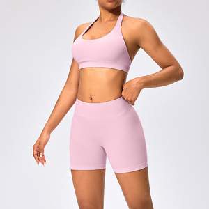 Shorts Deportivos de Cintura Alta para Mujer, de Spandex/Nylon, para Yoga, Secado Rápido, Transpirables, Levanta Glúteos, para Correr y Gimnasio - Product Image 4