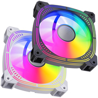 Ventilador de PC RGB Blanco de 120 mm y 6 Pines ZF120 con Espejo Infinito, 20dBA Silencioso, 1200 RPM para Computadoras de Juego, Proveedor OEM al por Mayor