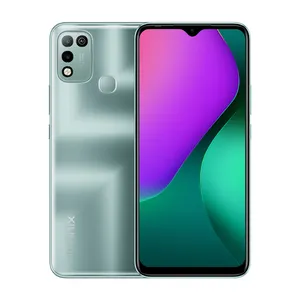 Infinix 뜨거운 10 플레이 휴대 전화 휴대 전화 2GB 32GB 글로벌 6000mAh 큰 배터리 Helio G35 핸드폰