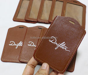 Porte-cartes de crédit en cuir PU pour hommes et femmes, porte-cartes d'<span class=keywords><strong>identité</strong></span>, cartes de bus pour étudiants, porte de visite, badge d'<span class=keywords><strong>identité</strong></span>, couverture - Product Image 3