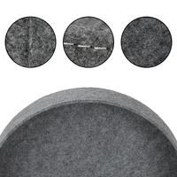 Plateau de rangement rond en feutre, panier peu profond pour collations, clés, jouets, décoration de bureau et table basse