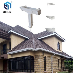 30 anni di garanzia rettangolare pluviale sistema di tetto prefabbricato drenaggio in <span class=keywords><strong>Pvc</strong></span> tubo di scorrimento dell'acqua sistema di raccolta dell'acqua della grondaia della pioggia - Product Image 3