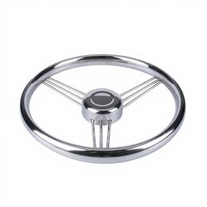 Volant de bateau en acier inoxydable de 13,5 pouces, accessoires de quincaillerie pour yacht, pour le commerce électronique transfrontalier, commande élégante de yacht - Product Image 2