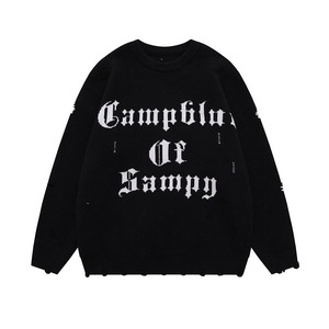 Biểu Tượng Tùy Chỉnh OEM & ODM Cashmere Crew Cổ Đan Áo Thun Dệt Kim Dài Tay Áo Jumper Bông Mùa Đông Người Đàn Ông Dệt Kim Áo Len - Product Image 3