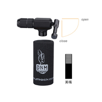 Pompe à vélo portable DNM avec bouteille de gaz CO2 haute pression Buse de gonflage rapide Chambre à air