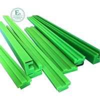 Rail coulissant de transmission de guidage hmwpe usiné CNC, rail en nylon à faible friction personnalisé